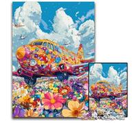 Jigsaw Puzzles for Adults 1000 Piece Flower Plane Cardboard Jigsaw Puzzles Learning Educational Toys,is Ideal As Gifts for The Whole Family for Ages 14+ 26X38CM