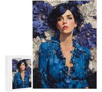 Jigsaw Puzzles for Adults 1000 Piece Flower Woman, 1000 Piece Jigsaw Puzzles for Adults, Educational Game jigsaw puzzle 30 x 20 inches Suitable for Decompression and Room Wall Decor Gifts PjY101 2-7