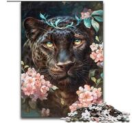 Jigsaw Puzzles for Adults 1000 Piece Flowers Black Panther, for And 14 Years And over for Educational Game Challenge Toy Gift for Birthdays (Size 26x38cm)