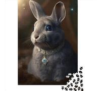 Jigsaw Puzzles for Adults 1000 Piece Fluffy Bunny 08 Puzzles for Adults Paper Board Puzzles Funny 1000pcs (38x26cm)