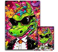 Jigsaw Puzzles for Adults 1000 Piece Flying Dragon Art Graffiti Impossible Jigsaw Puzzles for Adults Ideal for Family Fun, Relaxation 26X38CM/10.23x14.96inch