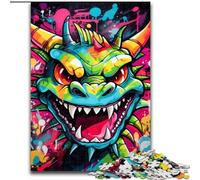 Jigsaw Puzzles for Adults 1000 Piece Flying Dragon Art Graffiti Jigsaw Puzzles for Adults size : 38x26cm Challenging Brain Teaser - Relaxing Toy for Teenagers