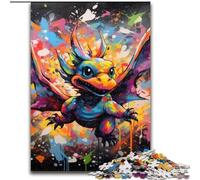 Jigsaw Puzzles for Adults 1000 Piece Flying Dragon Graffiti Painting Difficult Puzzles for Adults Perfect for Teenager & Families, Ideal size : 38x26cm