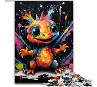 Jigsaw Puzzles for Adults 1000 Piece Flying Dragon Graffiti Painting Made of Wood, Suitable for Birthdays, Halloween, Thanksgiving, Easter 50x75cm Birthday Party for Men Women