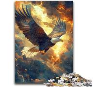Jigsaw Puzzles for Adults 1000 Piece Flying Eagle Educational Games Educational Game for Birthday, Chrismas for And Age 14 50x75cm