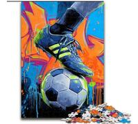 Jigsaw Puzzles for Adults 1000 Piece Football Oil Painting Jigsaw Creative Family Game & Home Decor, for Teenagers (size 26x38cm)