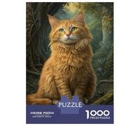 Jigsaw Puzzles for Adults 1000 Piece Forest Cat Majesty Puzzles for Adults Hands-on Game Stress Reliever Stress Reduction Gifts 70x50cm/1000pcs