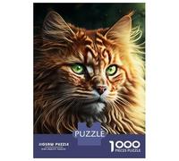 Jigsaw Puzzles for Adults 1000 Piece Forest Cat Portrait Jigsaw for Adults Fun Games Wall Art Unique Birthday And Xmas Gifts 70x50cm/1000pcs