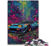 Jigsaw Puzzles for Adults 1000 Piece Forest Sports Car Help The Brain Exercise Addictive Toys to Cultivate Patience Parent-child Interaction 26x38cm