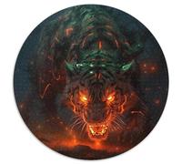 Jigsaw Puzzles for Adults, 1000 Piece Forest Tigers Round Jigsaw Perfect for Teenagers & Family Fun, for Birthdays (67.5x67.5cm)