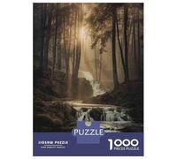Jigsaw Puzzles for Adults 1000 Piece Forest Waterfall Nature Photography Puzzles for Adults Relaxing Games A Work of Art Fun Activities at Home 52x38cm/1000pcs