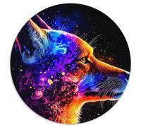 Jigsaw Puzzles for Adults 1000 Piece Fox 1000Pc Adults Round Jigsaw Puzzle Interactive Family Game, DIY Home Decor, Brain Teaser Gift 1000pcs (67.5x67.5cm)