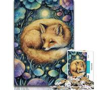 Jigsaw Puzzles for Adults 1000 Piece Fox,Brain Intelligence Challenge Addictive Toys Birthday Present,Gifts,Wall Art 38x26cm