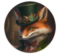 Jigsaw Puzzles for Adults 1000 Piece Fox Mechanic Cardboard Jigsaw Challenging DIY Brain Teaser, Perfect Family Game Or Decorative Gift 67.5x67.5cm