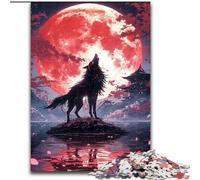 Jigsaw Puzzles for Adults, 1000 Piece Fox Under The Moon Jigsaw Home Decor Brain Teaser Game for Teenagers & Family Interaction (size : 50x75cm)