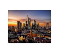 Jigsaw Puzzles for Adults 1000 Piece，Frankfurt am Main at night, Germany，Difficult Puzzle Perfect Educational Gift for Boys And Girls（50x70cm）-C11