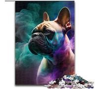 Jigsaw Puzzles for Adults 1000 Piece French Bulldog Nebula Challenging Puzzles size 26x38cm Perfect for Family Fun, Party Games, Birthday Party Favors