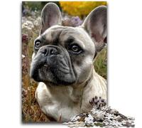 Jigsaw Puzzles for Adults 1000 Piece French Bulldog Puzzles for Adults,Stress Reliever Difficult Challenge Unique Home Decor And Gifts (50x75cm)