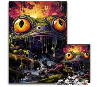 Jigsaw Puzzles for Adults 1000 Piece Frog Monster Challenging Puzzles DIY Home Decor Gift, Brain Teaser Game 1000 PCS(75x50cm)