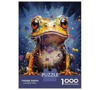 Jigsaw Puzzles for Adults 1000 Piece Frog Wall Art Print-3 Jigsaw Puzzle Fun Games Birthday Present Unique Birthday And Xmas Gifts 70x50cm/1000pcs