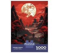 Jigsaw Puzzles for Adults 1000 Piece Full Moon Night Landscape Jigsaw Puzzle Fun Games Birthday Present Unique Birthday And Xmas Gifts 70x50cm/1000pcs