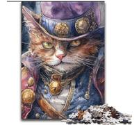 Jigsaw Puzzles for Adults, 1000 Piece Funny Cat Art Watercolor Puzzles 1000 Pieces for Adults for Birthdays, Holidays, And Special Occasions (size50x75cm)