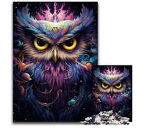 Jigsaw Puzzles for Adults 1000 Piece Future Colorful Psychedelic Owl Challenging Puzzles Home Activity for Holidays Birthdays And Family Game Nights 1000 PCS(75x50cm)