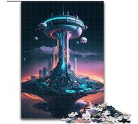Jigsaw Puzzles for Adults 1000 Piece Future Seattle- In Space 1000 Piece Jigsaw Puzzles for Adults Perfect for Teenagers & Family Fun, for Birthdays (Szie 50x75 cm)