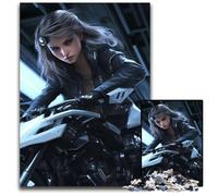 Jigsaw Puzzles for Adults 1000 Piece Futuristic Anime GirlDifficult Puzzles for Adults Interactive Family Game Ideal Family Activity Game 1000 PCS(75x50cm)