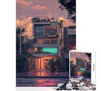 Jigsaw Puzzles for Adults 1000 Piece Futuristic Cityscape Building Jigsaw 1000 Pieces Home Decoration Toys Birthday Gifts Tough Challenge (50x75cm)