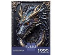 Jigsaw Puzzles for Adults 1000 Piece Futuristic Dragon Emperor Teenager Puzzles Hands-on Game Home Decoration Christmas Birthday Gifts 52x38cm/1000pcs