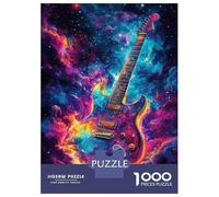 Jigsaw Puzzles for Adults 1000 Piece Galactic Guitar Glow -2 Jigsaws for Adults Anti-Stress Toys Birthday Present Unique Birthday And Gifts 38x26cm/1000pcs