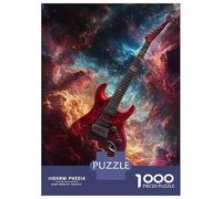 Jigsaw Puzzles for Adults 1000 Piece Galactic Guitar Puzzles for Adults Hands-on Game Stress Reliever Stress Reduction Gifts 52x38cm/1000pcs