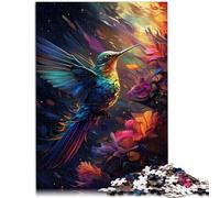 Jigsaw Puzzles for Adults 1000 Piece galactic hummingbirds Educational Stress Relief Toy Puzzle 26x38cm Unique Birthday and Gifts