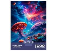Jigsaw Puzzles for Adults 1000 Piece Galactic Mushroom Jigsaw for Adults Fun Games Wall Art Unique Birthday And Xmas Gifts 52x38cm/1000pcs