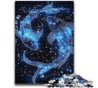 Jigsaw Puzzles for Adults 1000 Piece Galactic Pisces Adult Puzzles,Toys Educational Games Stress Relieving Unique Birthday And Gifts (38x26cm)