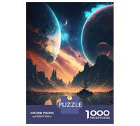 Jigsaw Puzzles for Adults 1000 Piece Galactic Space Exploration Puzzle for Adults Relaxing Games Hand Speed Race Fun Activities at Home 38x26cm/1000pcs