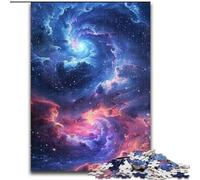 Jigsaw Puzzles for Adults, 1000 Piece Galactic Wave Swirling Stars Puzzle Made of cardboard,Family Activity, DIY Home Decor, 1000pcs(26x38cm)