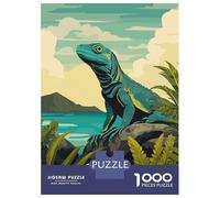 Jigsaw Puzzles for Adults 1000 Piece Galapagos Iguana Poster Jigsaw Relax Games Wall Decoration Deal As Gifts for The Whole Family 38x26cm/1000pcs
