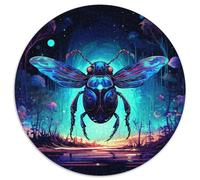 Jigsaw Puzzles for Adults 1000 Piece Galaxies Beetles Round Jigsaw Puzzles Develops Hand-Eye Coordination Skills,Perfect for Birthday Gifts (67.5x67.5cm)