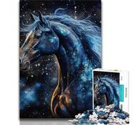 Jigsaw Puzzles for Adults 1000 Piece Galaxies Horses Puzzles for Adults,Stress Reliever Difficult Challenge Unique Home Decor And Gifts 38x26cm
