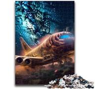 Jigsaw Puzzles for Adults 1000 Piece Galaxy Aircraft Puzzles,Staycation Kill Time with Matching Poster And Trivia Sheet (75x50cm)