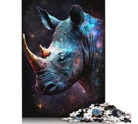 Jigsaw Puzzles for Adults 1000 Piece Galaxy Animal Rhino Teens Jigsaw Puzzles Adults Teens Family Puzzle Game 1000pcs (75x50cm)