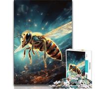 Jigsaw Puzzles for Adults 1000 Piece Galaxy Bees Puzzles for Teenagers,with Matching Poster And Trivia Sheet for Ages 14+ (size 75x50cm)