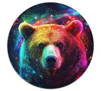 Jigsaw Puzzles for Adults 1000 Piece Galaxy Brown Bear Jigsaw Puzzles for Adults Making It A Great Gift for Family Fun (67.5x67.5cm)