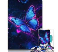 Jigsaw Puzzles for Adults 1000 Piece Galaxy Butterfly Puzzles for Teenagers,with Matching Poster And Trivia Sheet for Ages 14+ (size 75x50cm)
