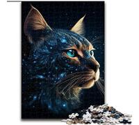 Jigsaw Puzzles for Adults 1000 Piece Galaxy Cats Puzzle Ideal for Teenagers & Collectors, Travel Gift, Family Activity (size : 50x75cm)