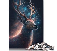 Jigsaw Puzzles for Adults 1000 Piece Galaxy Deer Jigsaw Puzzles for Adults for Educational Games Home Decor 1000pcs (75x50cm)