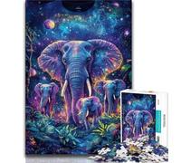 Jigsaw Puzzles for Adults 1000 Piece Galaxy Elephant 1000 Pieces for Teenagers,Challenging Game Toys Wall Decoration Unique Birthday And Xmas Gifts 75x50cm