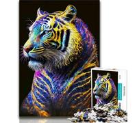 Jigsaw Puzzles for Adults 1000 Piece Galaxy Fantasy Tiger Teenager Jigsaw,Relax Games Is Ideal As A Gift for The Whole Family 38x26cm
